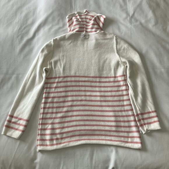 Pure Knits by Neon Buddha | 100% Cotton Pink/White Long Sleeve Pullover - Size M - Picture 8 of 12